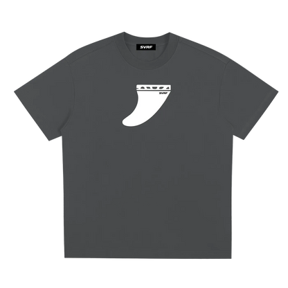 Single Fin Grey Tee