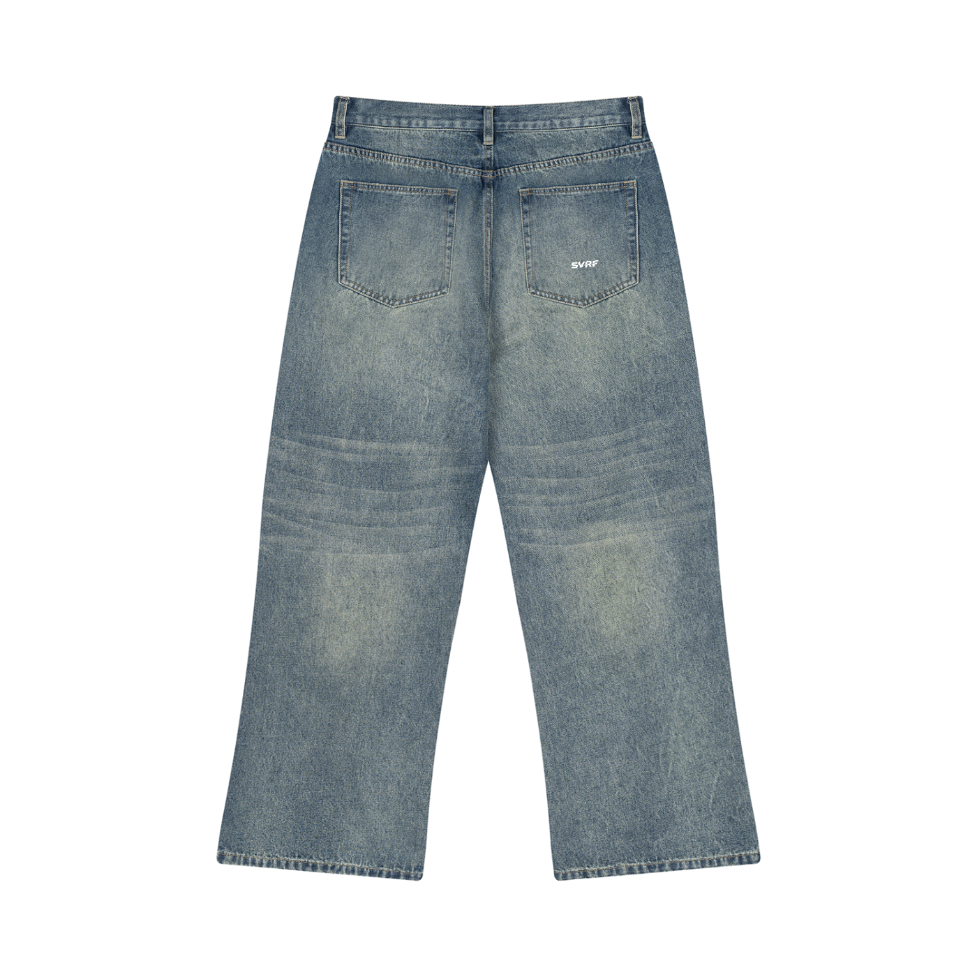 Men’s Vintage Wash Wide Leg Jeans