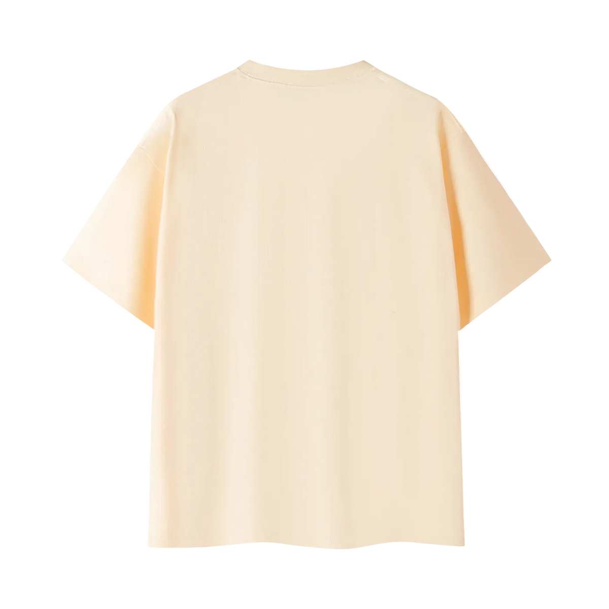 SVRF Big Logo Tee in apricot, back view, plain