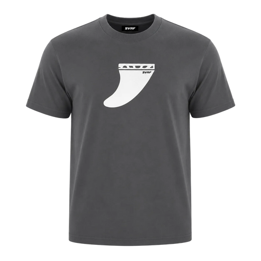Single Fin Grey Tee