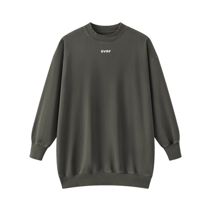 SVRF Sweater Dress in Charcoal, front
