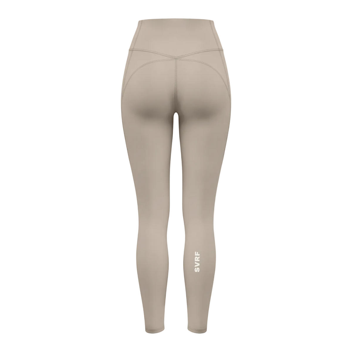 SVRF High-Waisted Leggings in Khaki, back