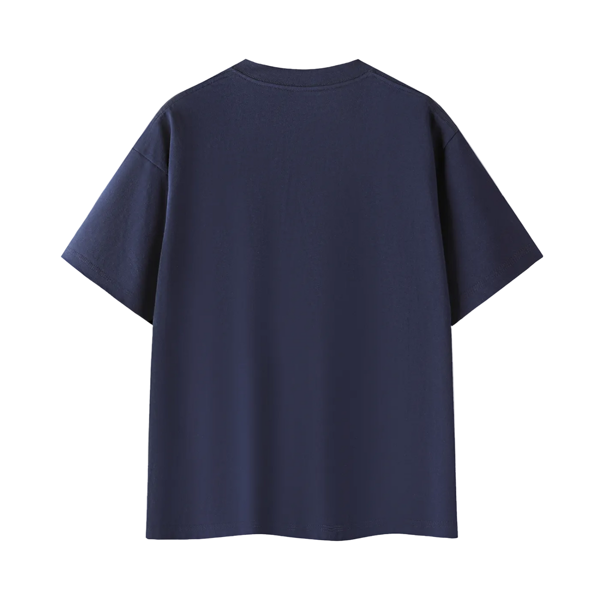 SVRF Big Logo Tee in navy, back view, plain