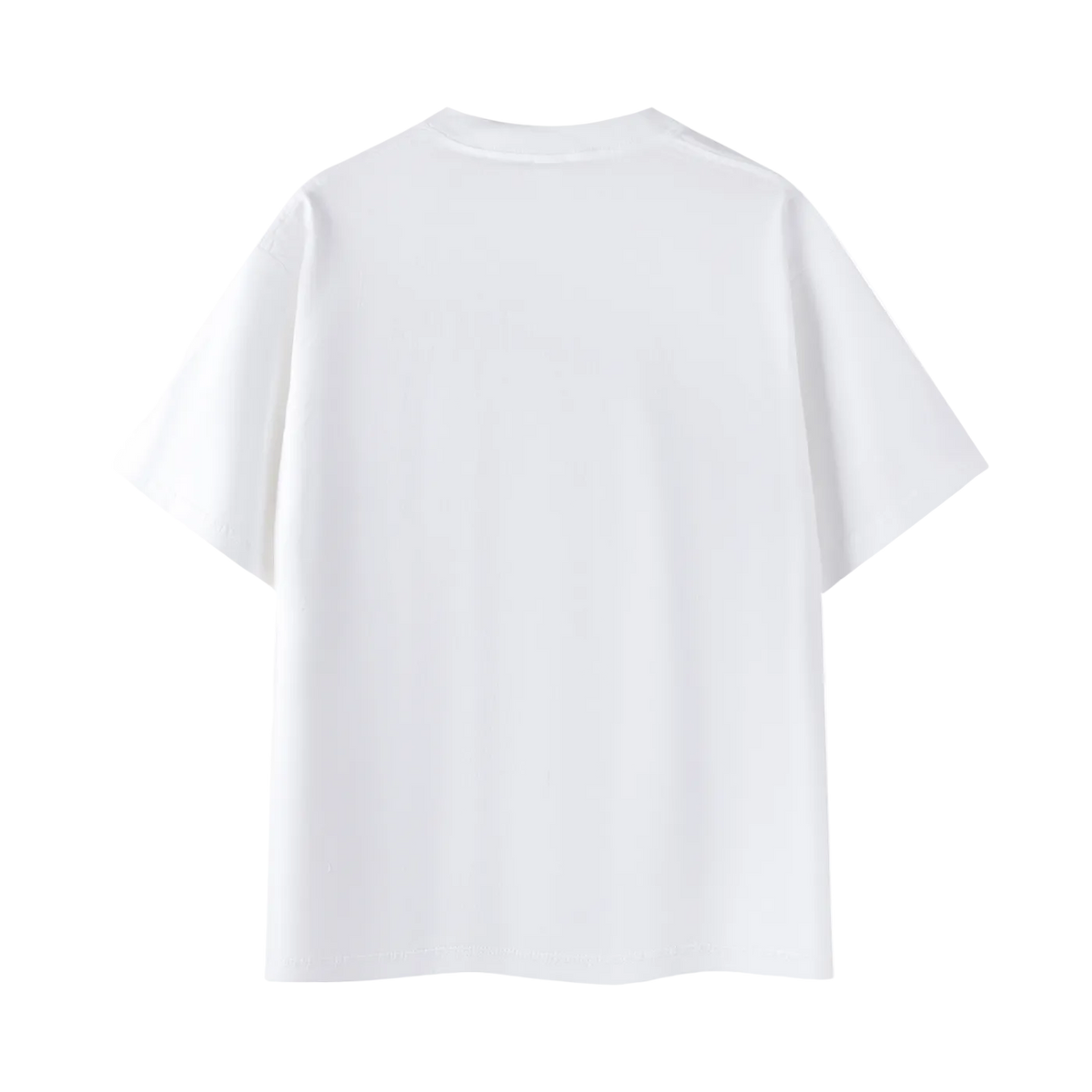 SVRF Big Logo Tee in white, back view, plain