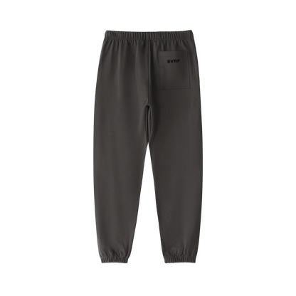 SVRF Core Sweatpants in Charcoal, shown from the back